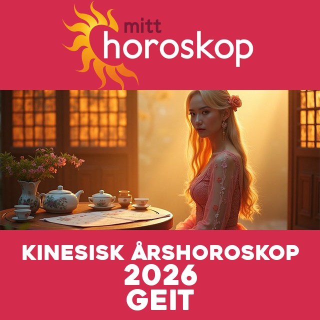 Kinesisk Horoskop for Geiten 2026
