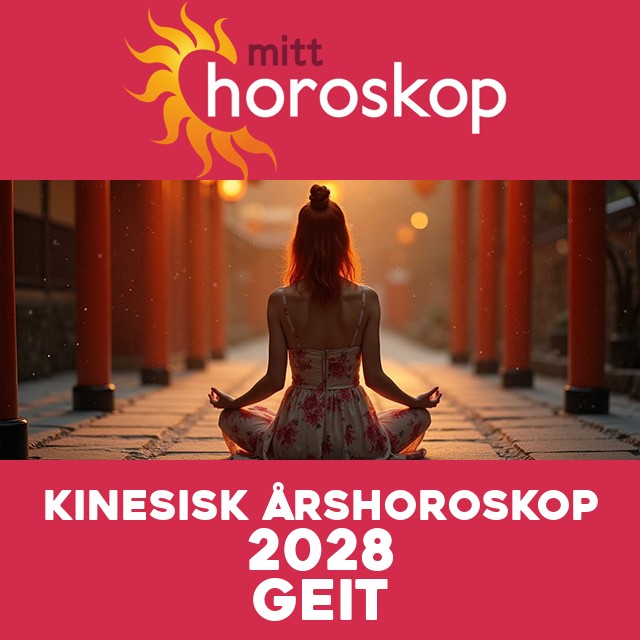 Kinesisk Horoskop for Geiten 2028