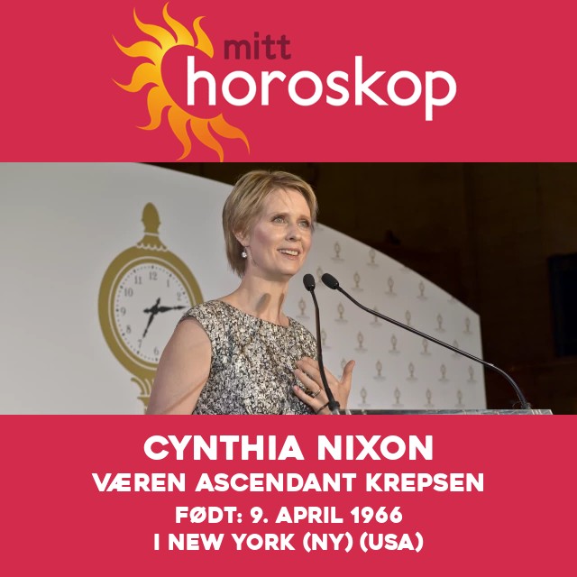 Cynthia Nixons astrologiske innsikter om Væren