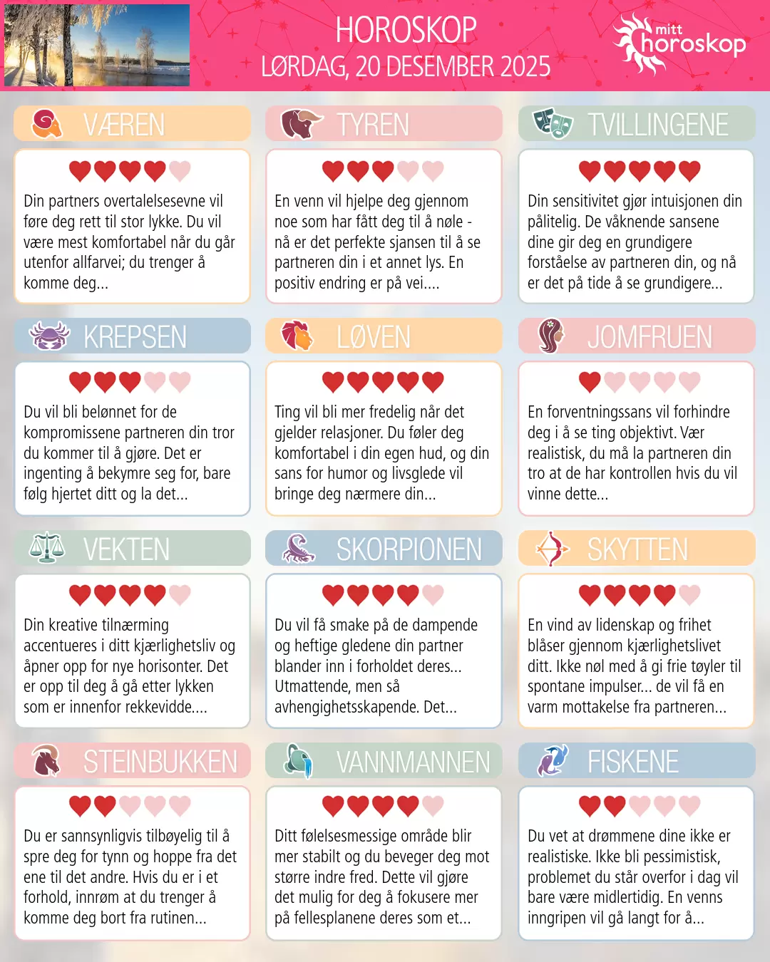 Tvillingene: ditt horoskop for i morgen, 21. desember 2025