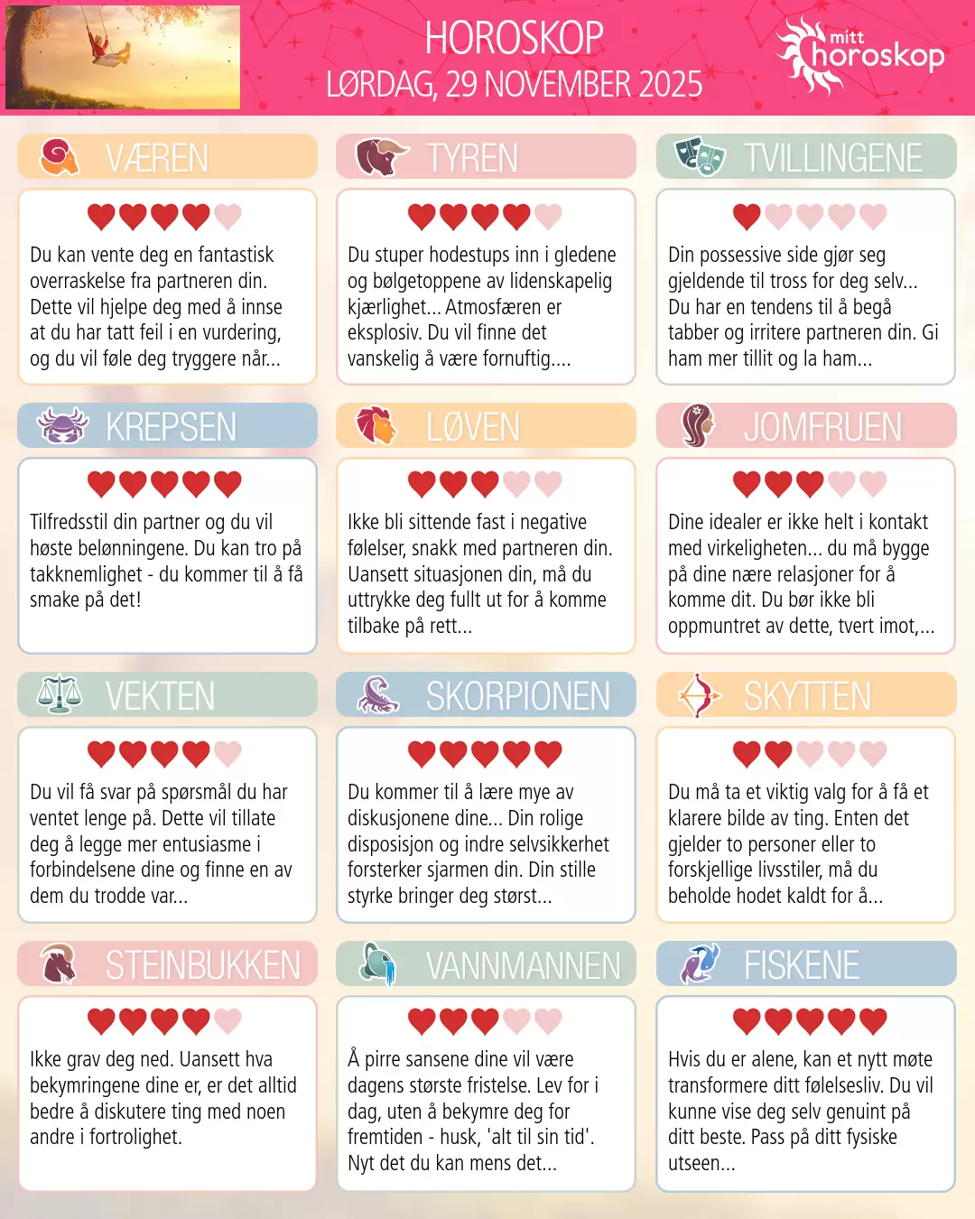 Tvillingene: ditt horoskop for i morgen, 30. november 2025