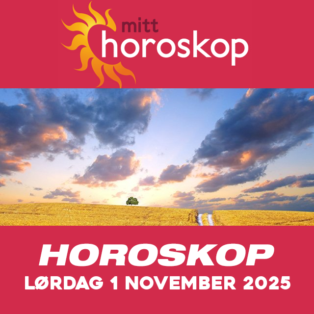 Horoskopets daglige spådommer for Lørdag 1 November 2025