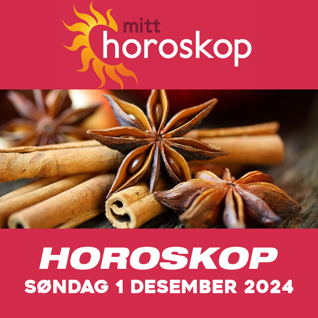 Horoskopets daglige spådommer for Søndag 1 Desember 2024