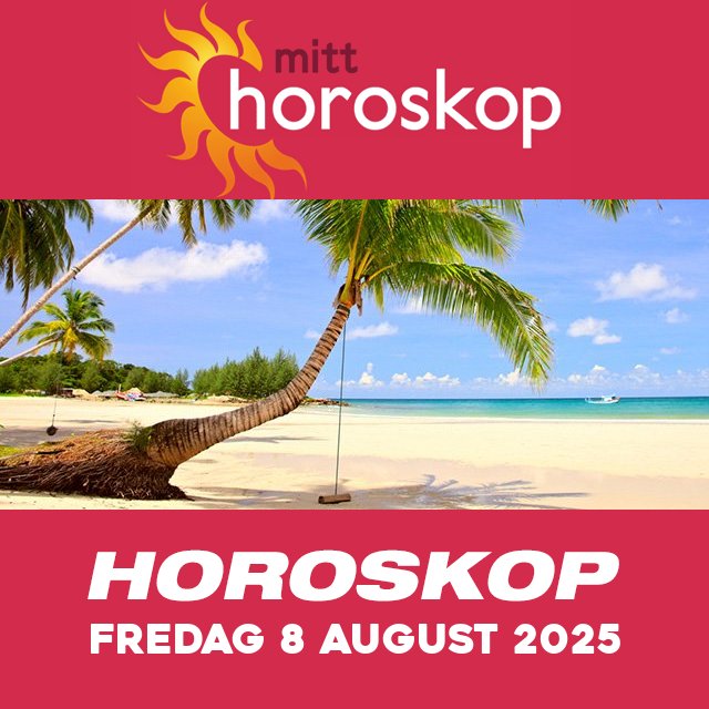 Horoskopets daglige spådommer for Fredag 8 August 2025