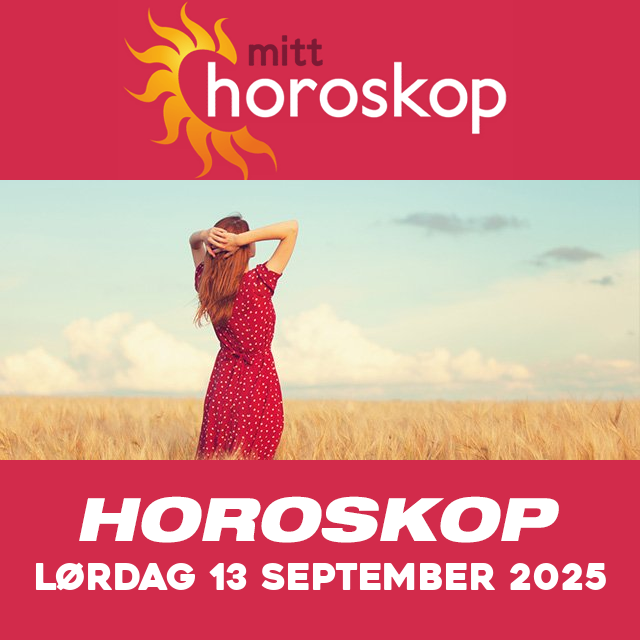 Horoskopets daglige spådommer for Lørdag 13 September 2025