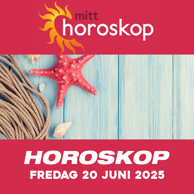 Horoskopets daglige spådommer for Fredag 20 Juni 2025