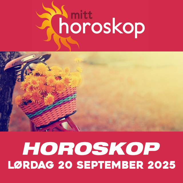 Horoskopets daglige spådommer for Lørdag 20 September 2025