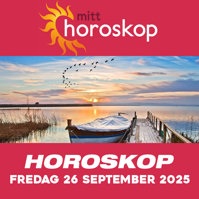 Horoskopets daglige spådommer for Fredag 26 September 2025