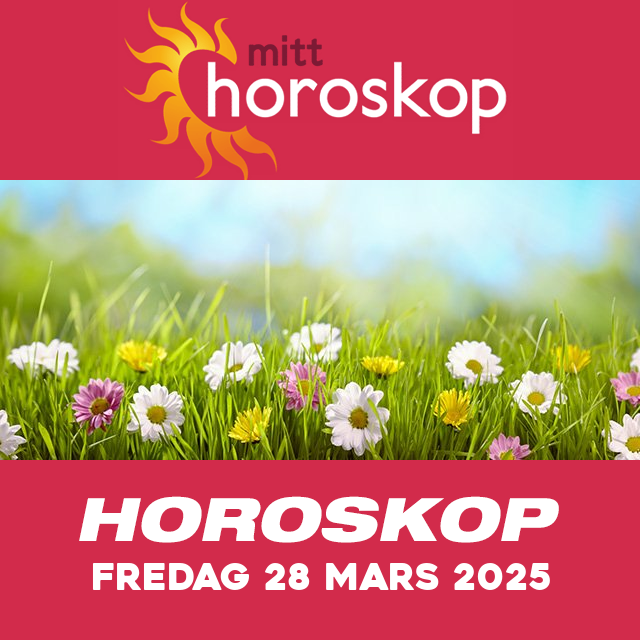 Horoskopets daglige spådommer for Fredag 28 Mars 2025