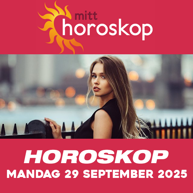 Horoskopets daglige spådommer for Mandag 29 September 2025