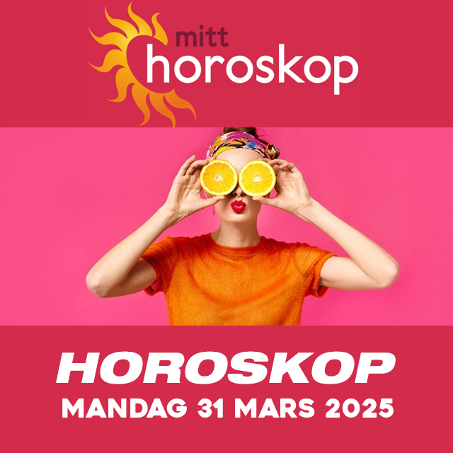 Horoskopets daglige spådommer for Mandag 31 Mars 2025
