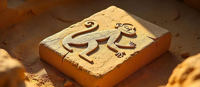 Aztekisk tegn: ape
